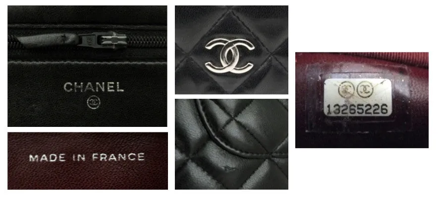 Authentic Chanel Black Wallet On Chain (WOC)