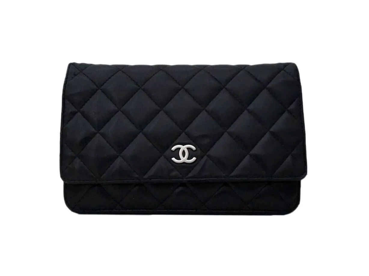 Authentic Chanel Black Wallet On Chain (WOC)