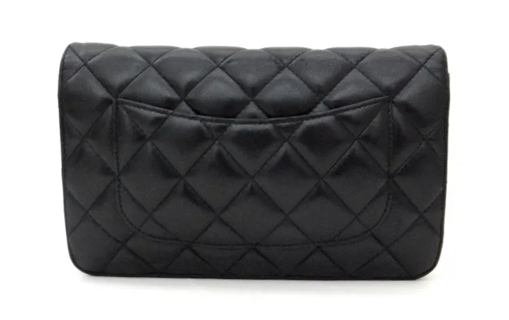 Authentic Chanel Black Wallet On Chain (WOC)