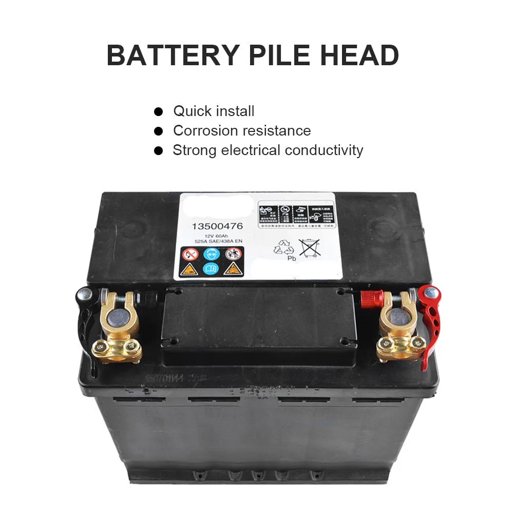 Automotive Snap-on Screw Lock Clamp Connectors For Battery Posts
