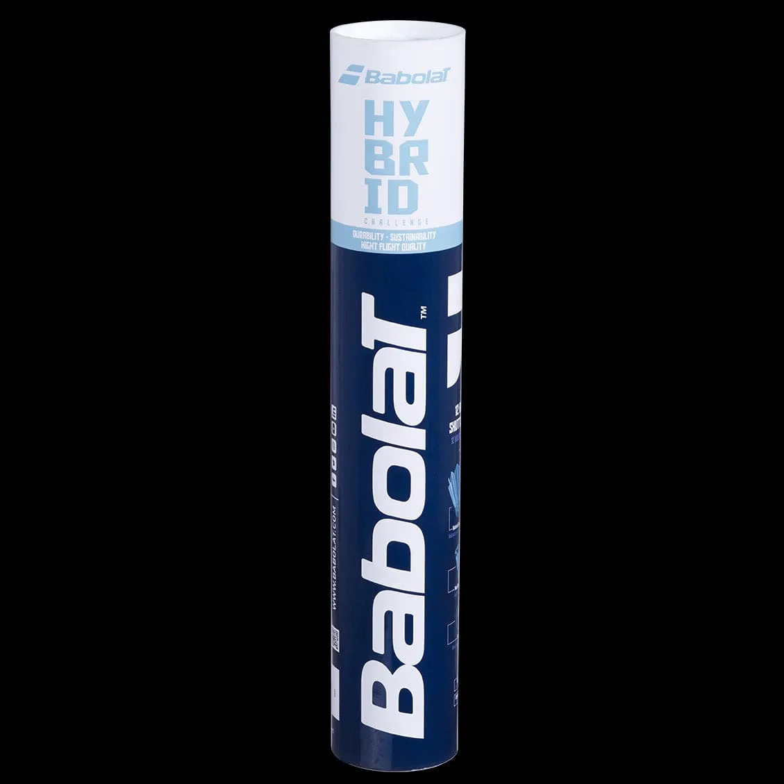Babolat Hybrid Badminton Feather Shuttles / Shuttlecocks - Set of 12