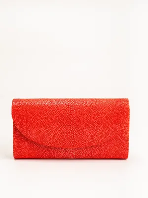 baby grande stingray clutch - chili red
