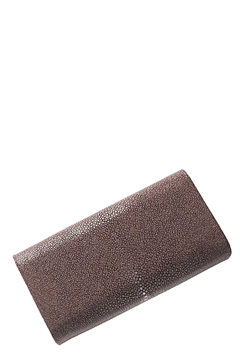 Baby Grande Stingray Clutch in Chocolate