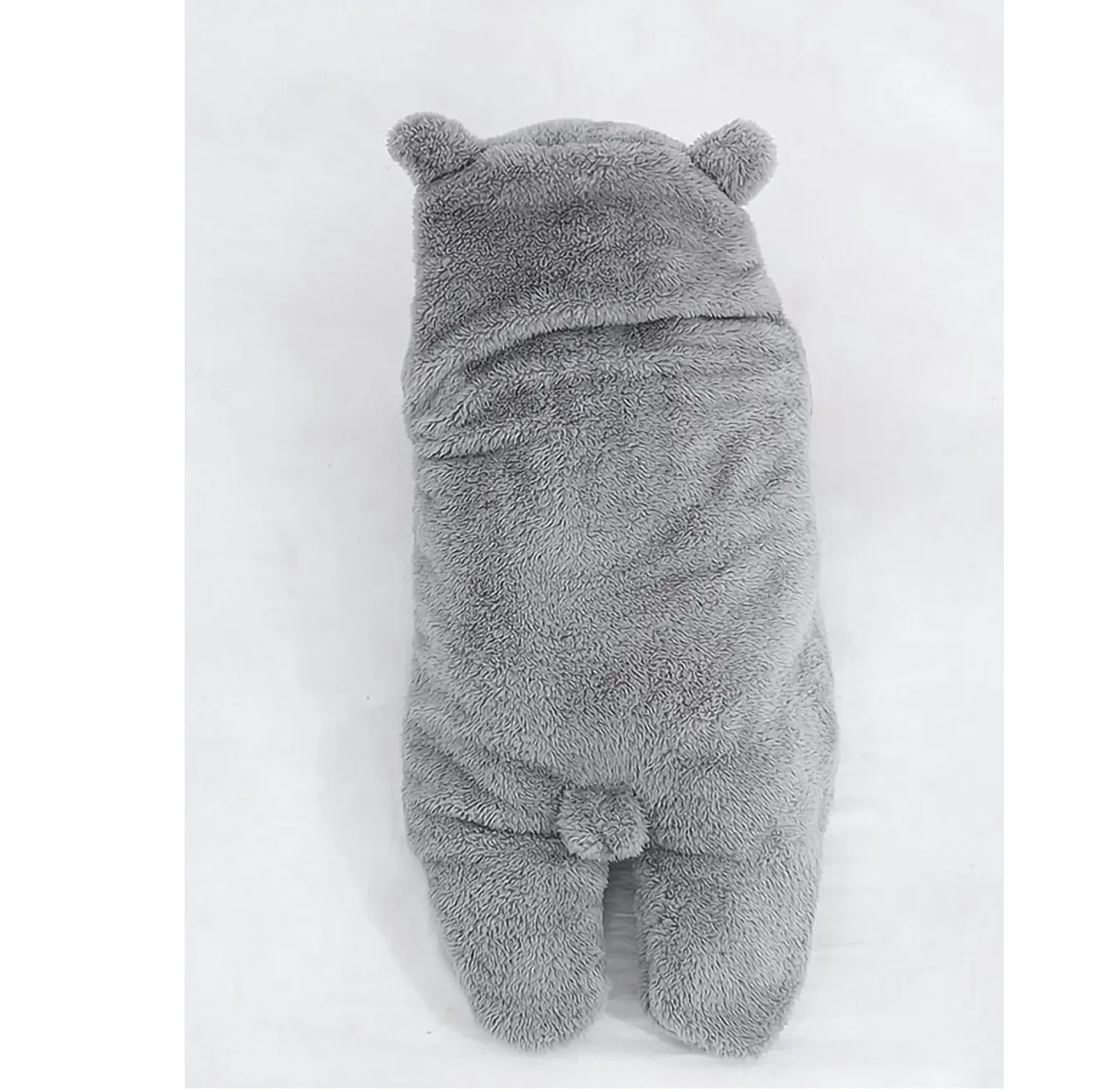 baby sleeping bag Hooded Flannel Swaddling Blanket