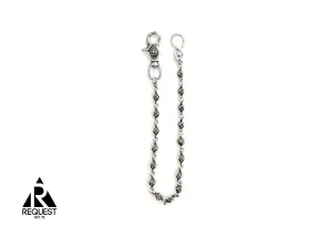 Ball Wallet Chain S Hook 17in ".925 Silver"