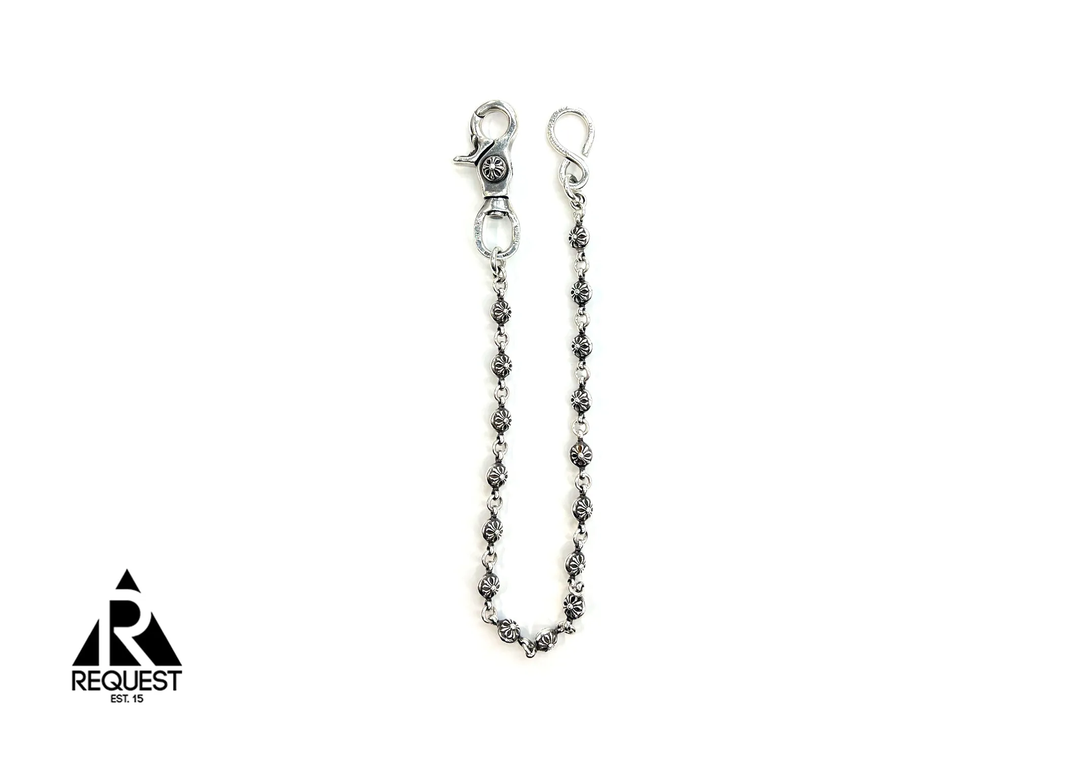Ball Wallet Chain S Hook 17in ".925 Silver"