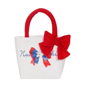 BALLOON CHIC - Poppy Bow Bag - White