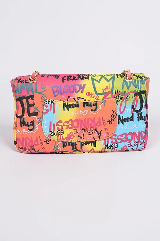 Baloa Graffiti Clutch BIG ✨ MONTH ✨ SALE ✨