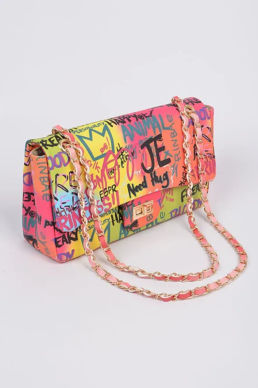 Baloa Graffiti Clutch BIG ✨ MONTH ✨ SALE ✨