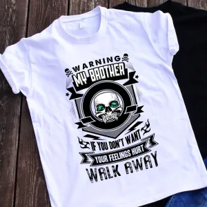 Balti marškinėliai "Walk away“