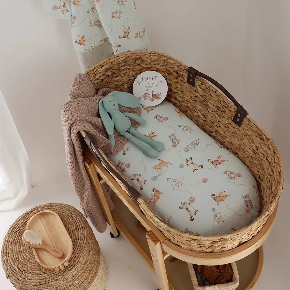 Bassinet Sheet / Change Pad Cover - Kittens