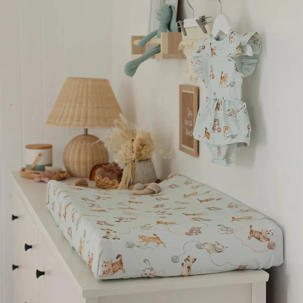 Bassinet Sheet / Change Pad Cover - Kittens