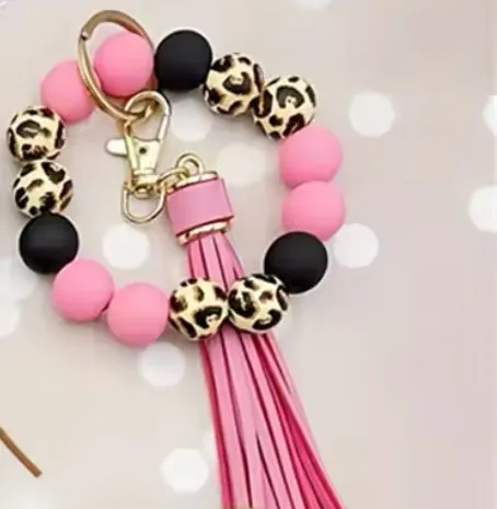 Beads and Tassel Keychain