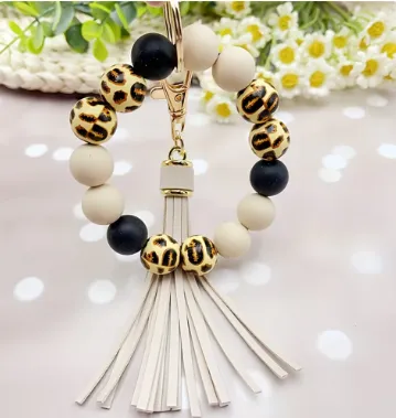 Beads and Tassel Keychain