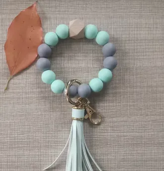 Beads and Tassel Keychain
