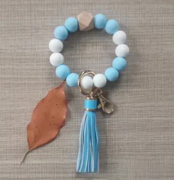 Beads and Tassel Keychain