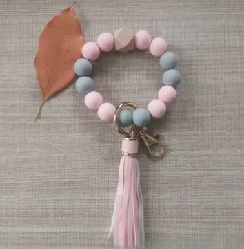 Beads and Tassel Keychain