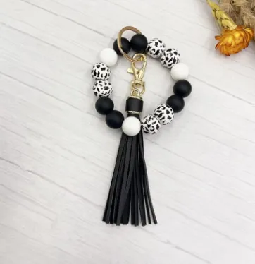 Beads and Tassel Keychain