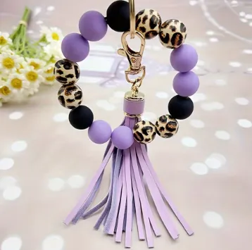 Beads and Tassel Keychain