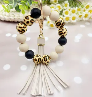 Beads and Tassel Keychain