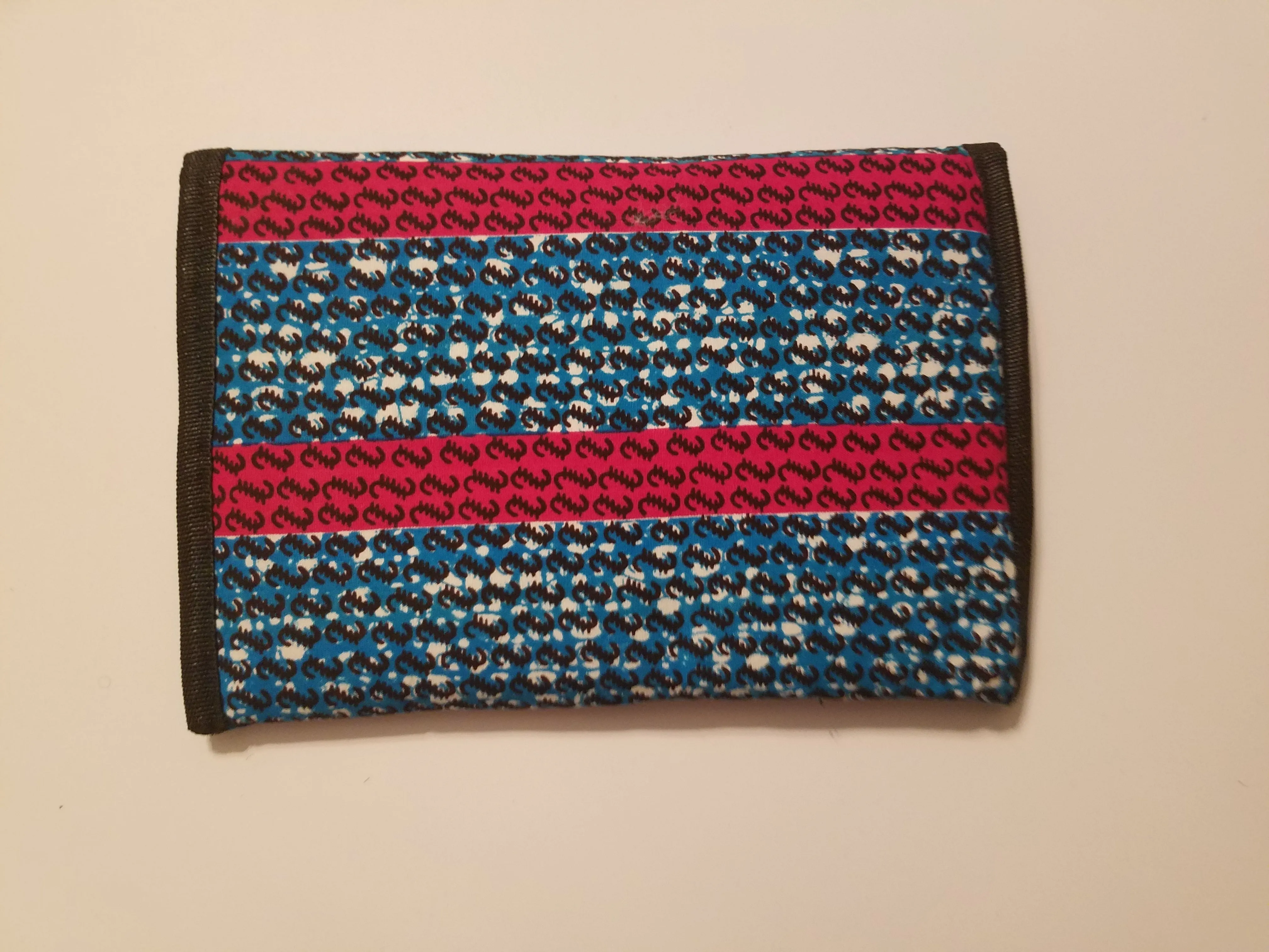 Bella Africa Clutch - Blue and Pink Made in Ghana