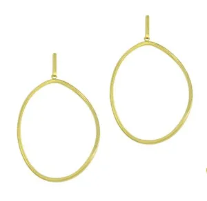 Betty Carre'  Alicia Large Oval Twisted Earring