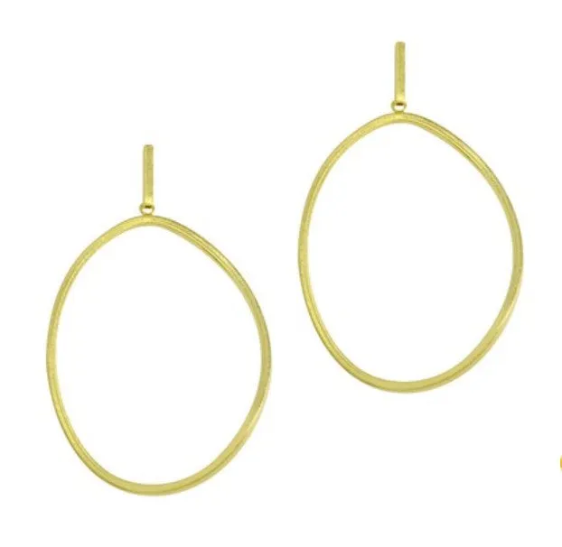 Betty Carre'  Alicia Large Oval Twisted Earring