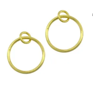 Betty Carre' Larissa Link Round Hoops Earring