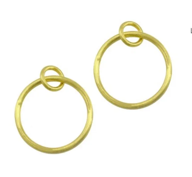 Betty Carre' Larissa Link Round Hoops Earring