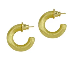 Betty Carre' Montpellier Small Thick Tube Hoop Earring