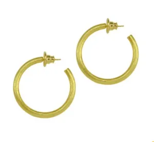 Betty Carre'  St. Tropez Mid Round Hoop Earring
