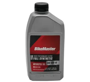 BikeMaster 10W40 Full Synthetic Oil - Quart
