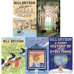 Bill bryson books set series 3:5 books collection pack