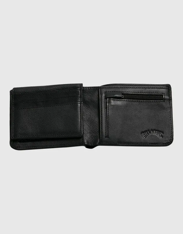 BILLABONG SECRET POCKET LEATHER WALLET