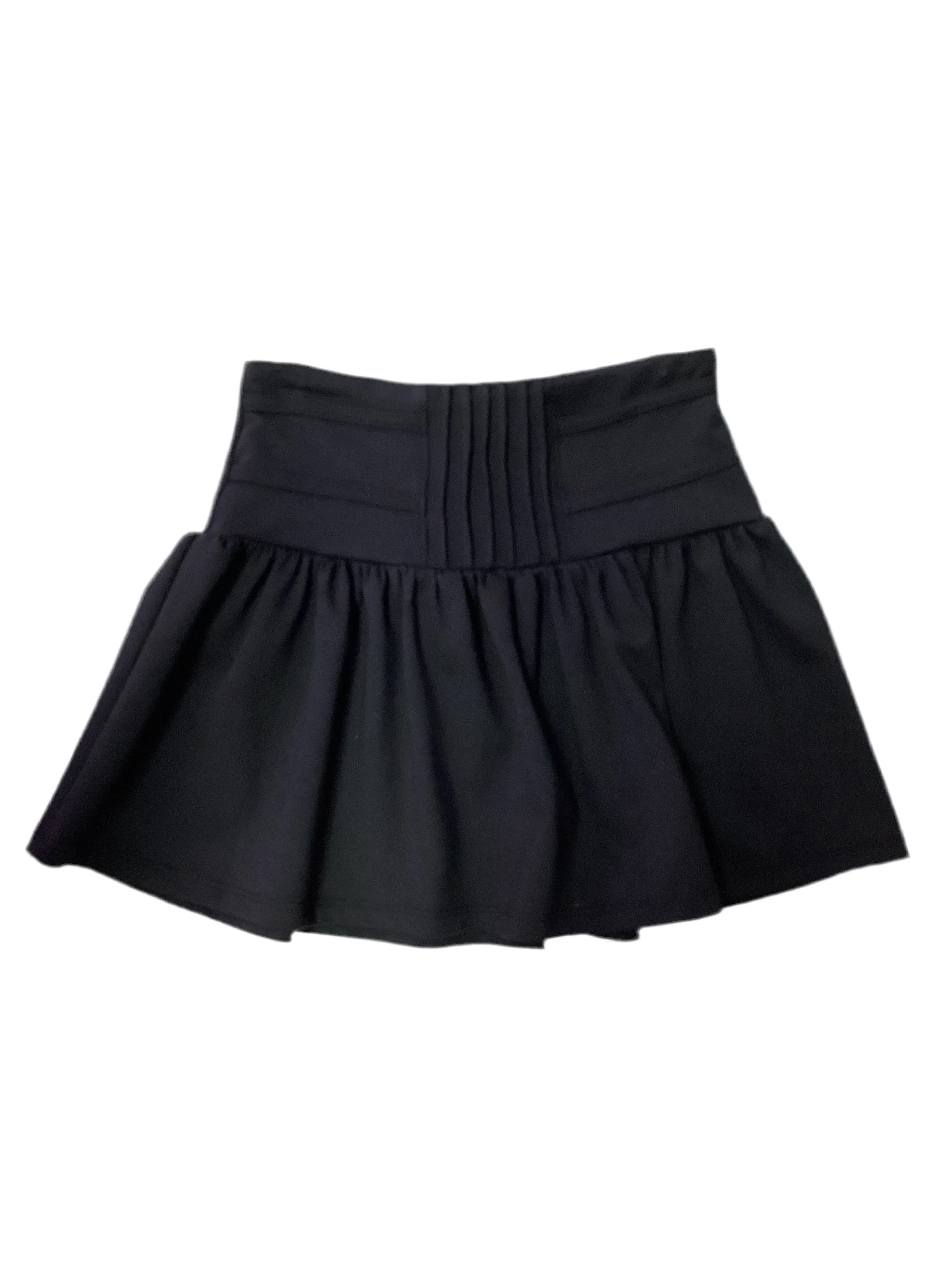 Black Stretch Ruffle Skirt..