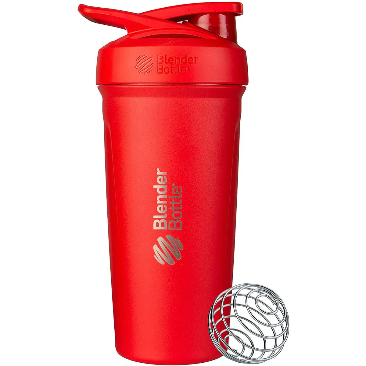 Blender Bottle 24 oz Stainless Steel Shaker Cup W/ Push-Button & Locking Mechanism