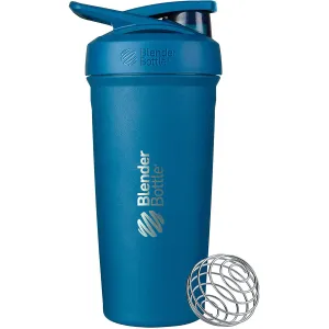 Blender Bottle 24 oz Stainless Steel Shaker Cup W/ Push-Button & Locking Mechanism