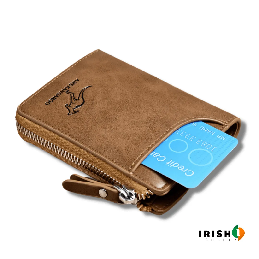 BLOCKROB Leather Safety Wallet