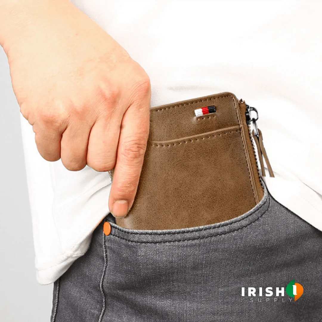 BLOCKROB Leather Safety Wallet