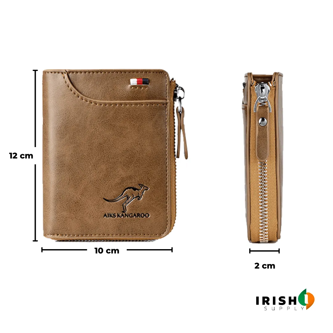 BLOCKROB Leather Safety Wallet