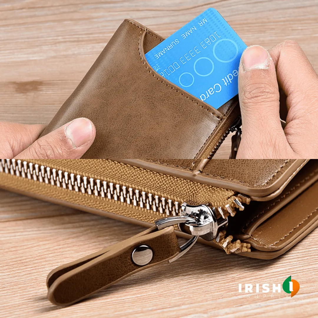 BLOCKROB Leather Safety Wallet