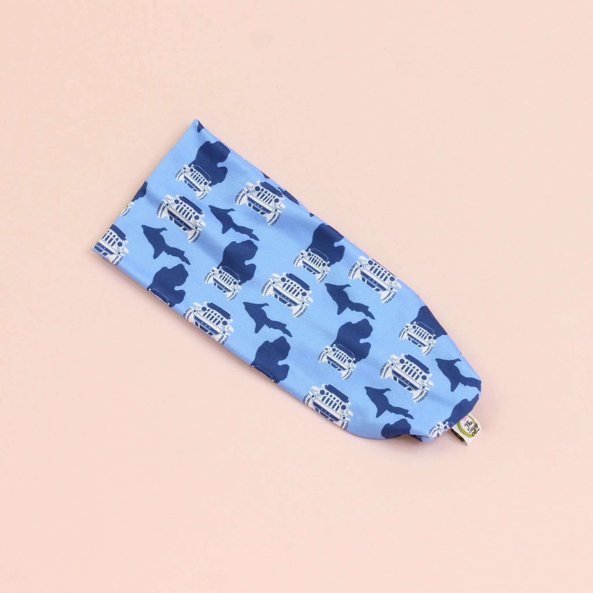 Blue Michigan 4x4 Stretch Headband