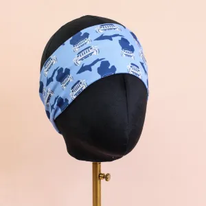 Blue Michigan 4x4 Stretch Headband