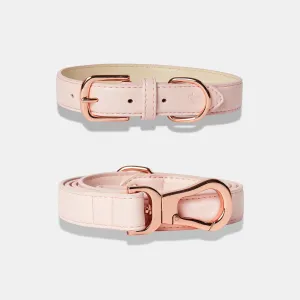 Blush Pink Dog Collar & Lead Set