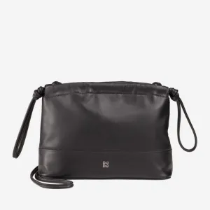 Borsa a Busta da Donna in Pelle con Coulisse Colorful Praga Nero