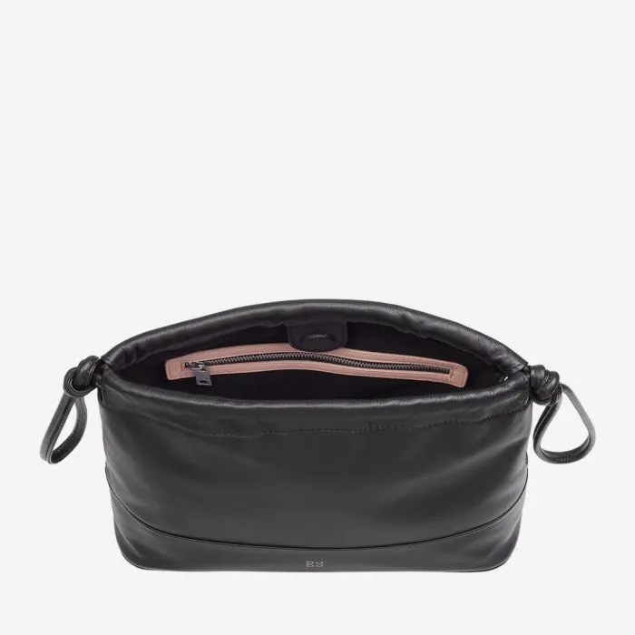 Borsa a Busta da Donna in Pelle con Coulisse Colorful Praga Nero