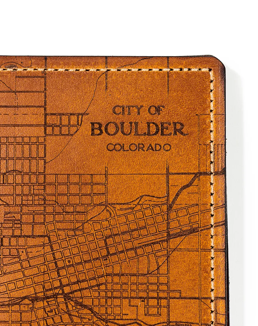 Boulder Map Passport Wallet