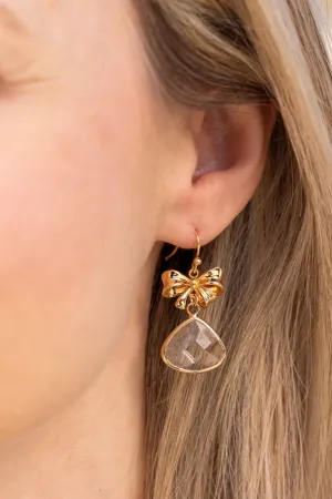 Bow Earrings - Gold