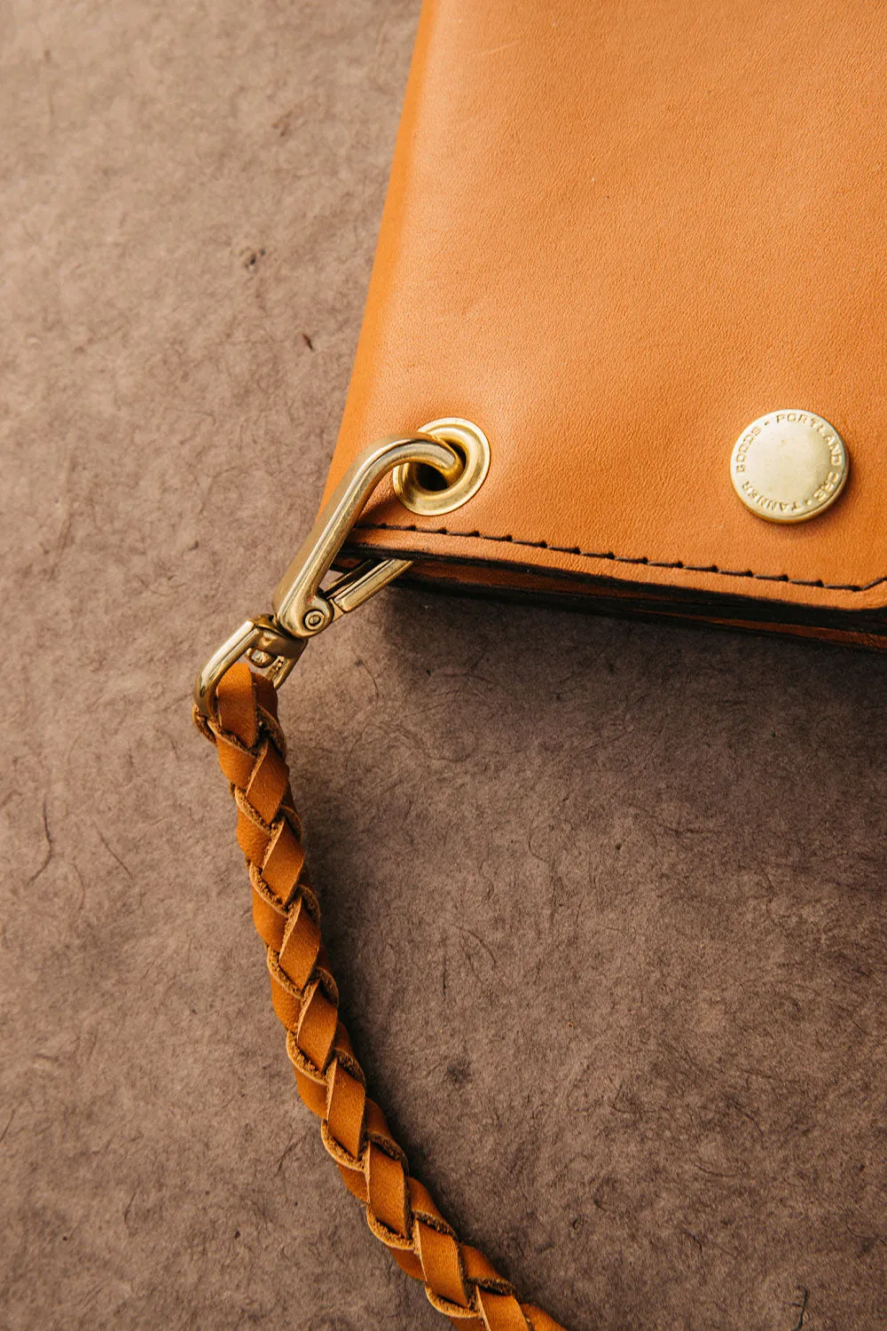 Braided Tether - Saddle Tan