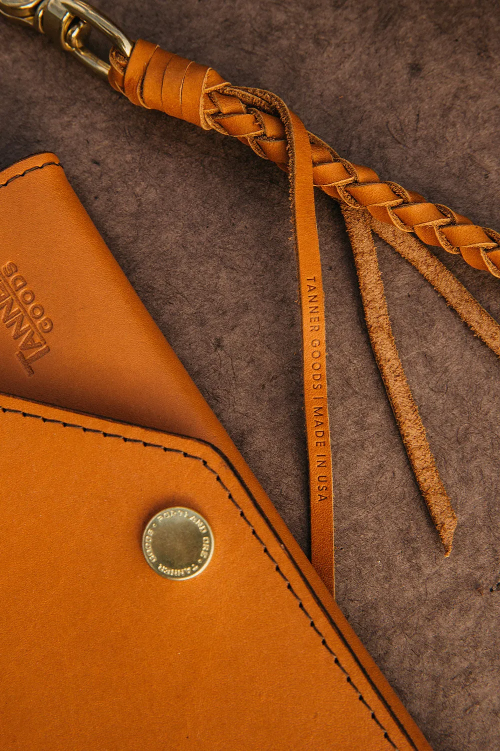 Braided Tether - Saddle Tan